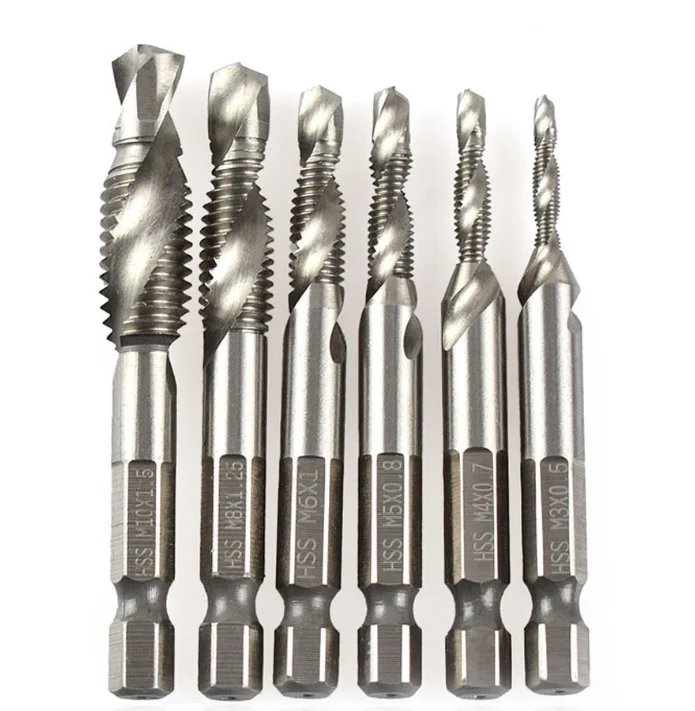 Metric Titanium Coating Tapping Drill Bit Set Spiral Flutem35 Thread