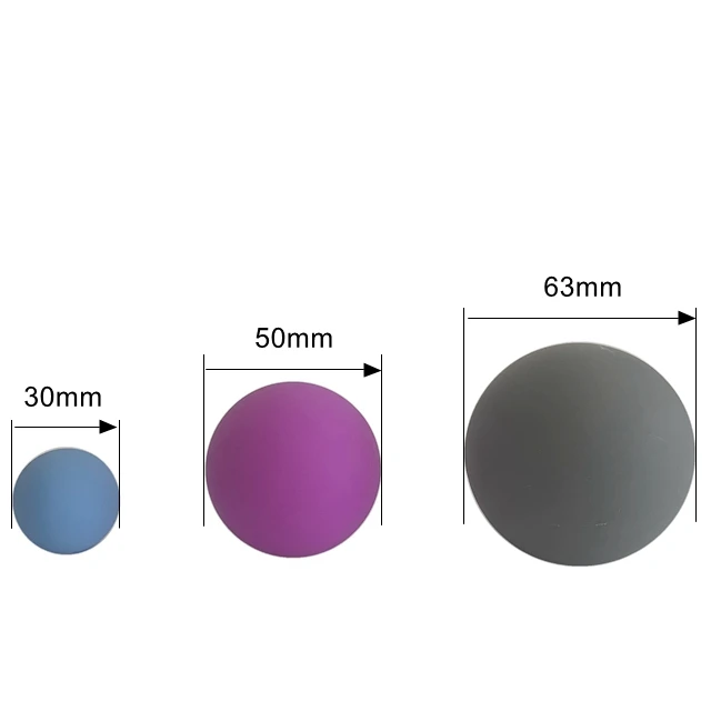 Custom Deep Tissue Mini Neck Foot Hand Wall Rolling Silicone lacrosse Massage Ball Set