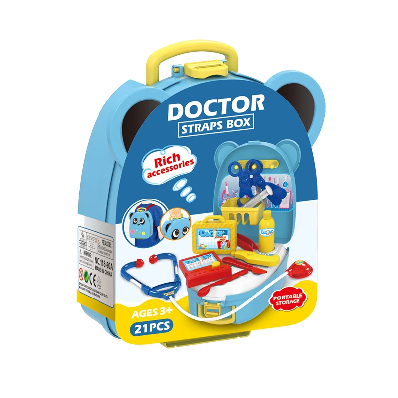 
 Экологичная детская развивающая игрушка, портативный рюкзак, медицинский набор, ролевые игрушки для детей  