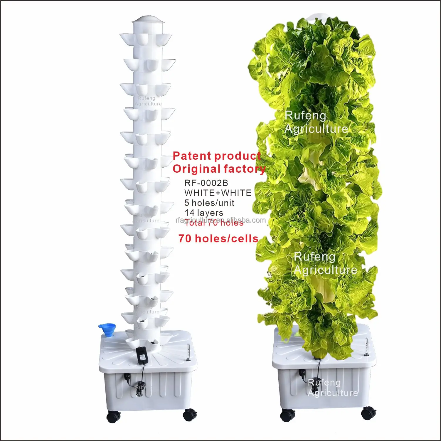 2024 Patent Outdoor Hydroponic Tower Grow Systems Garden Agricultural