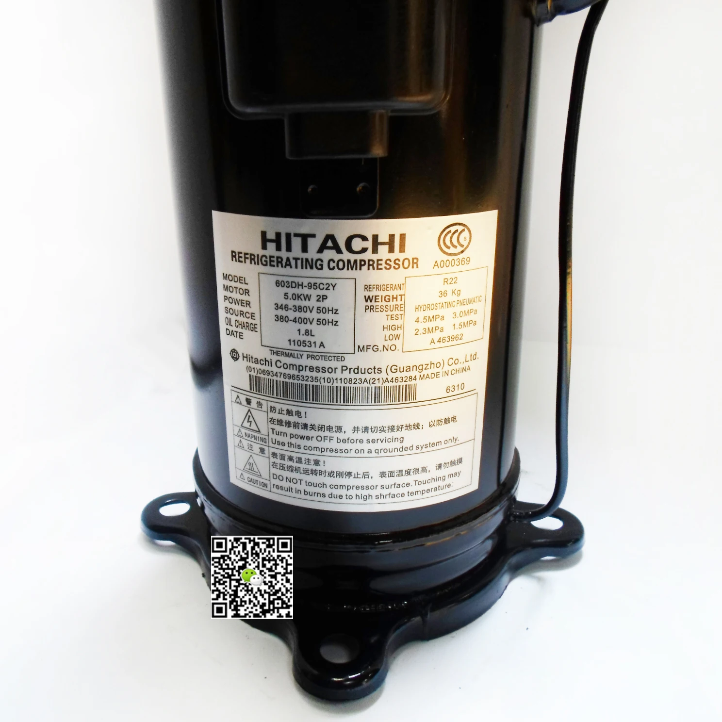 hitachi r22 compressor
