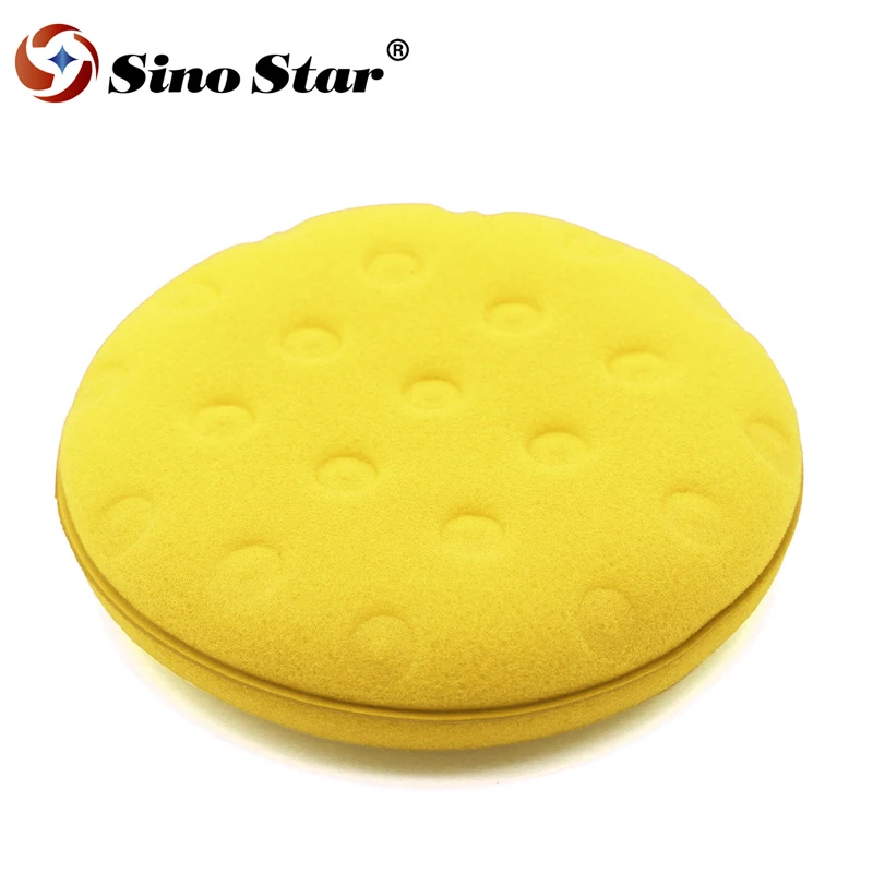 Лидер продаж 2022 года, подушечки-аппликаторы для ухода за автомобилем, губка для полировки колес, двусторонняя губка для красоты автомобиля, цена SP00118