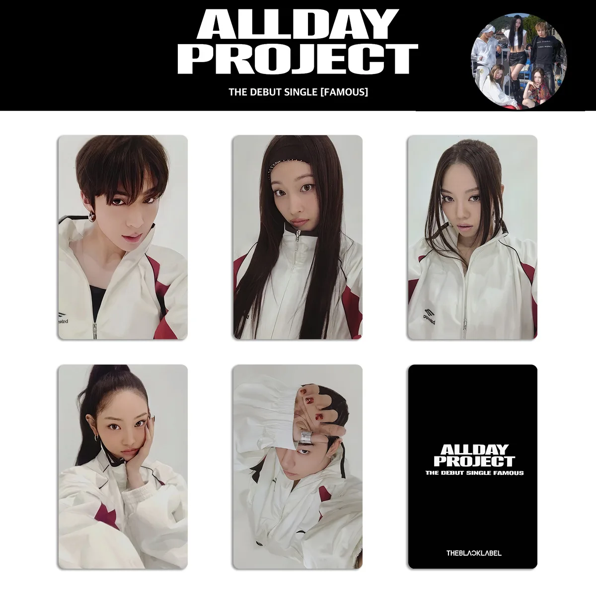 Kpop ALLDAY PROJECT Albüm Kartı - Özelleştirilebilir Selfie Kartı