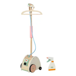 Multi-functional Wooden Hanging Ironing Machine Garment Steamer Baby Handmade Educational Learning Toys for Kids Boys & Girls