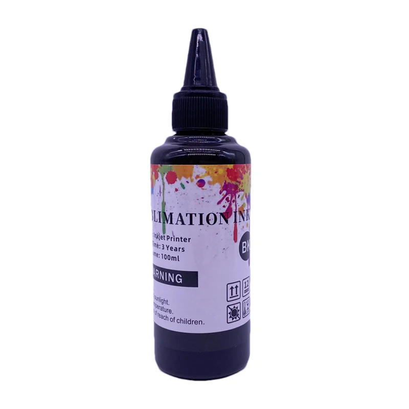 100ML Bottle Premium Refill Sublimation Ink Compatible for Epson 6 Color Inkjet Printer Printing Sublimation Ink