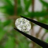 D White Oval Cut