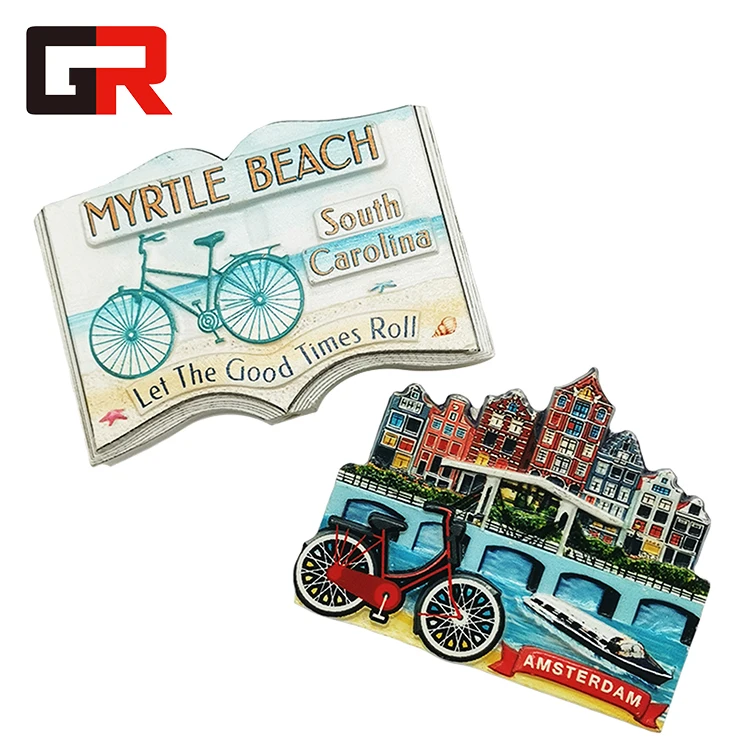 2025 New Factory Custom Fridge Magnet Direct Sale Customized Promotions Souvenirs Resin Fridge Magnet