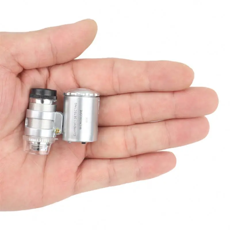 Microscope Smart Phone Magnifier Reading Glass Binocular Loupe Magnifying Glasses Gem Inspection Mini 60X Pockets Gemstone
