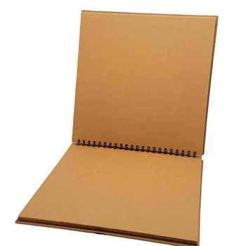 Hardcover Scrapbook Photo Album With Kraft Blank Inner Page,40 Sheets ...