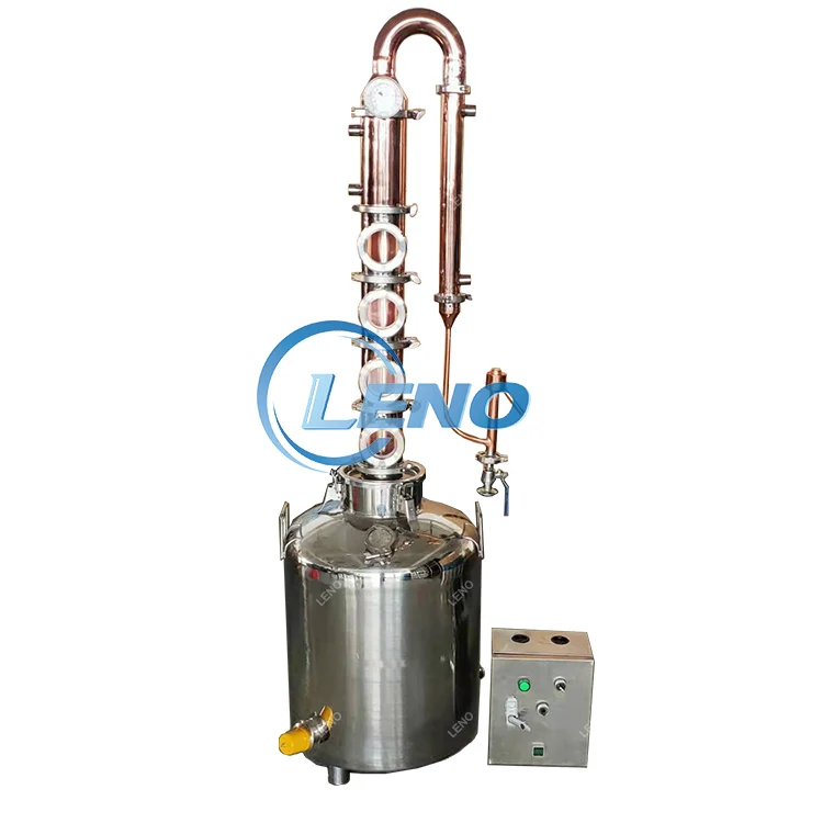 Electric Pilot Still Copper Column Distilling Alcohol Distiller Bootleg Distilling Vodka Equipment
