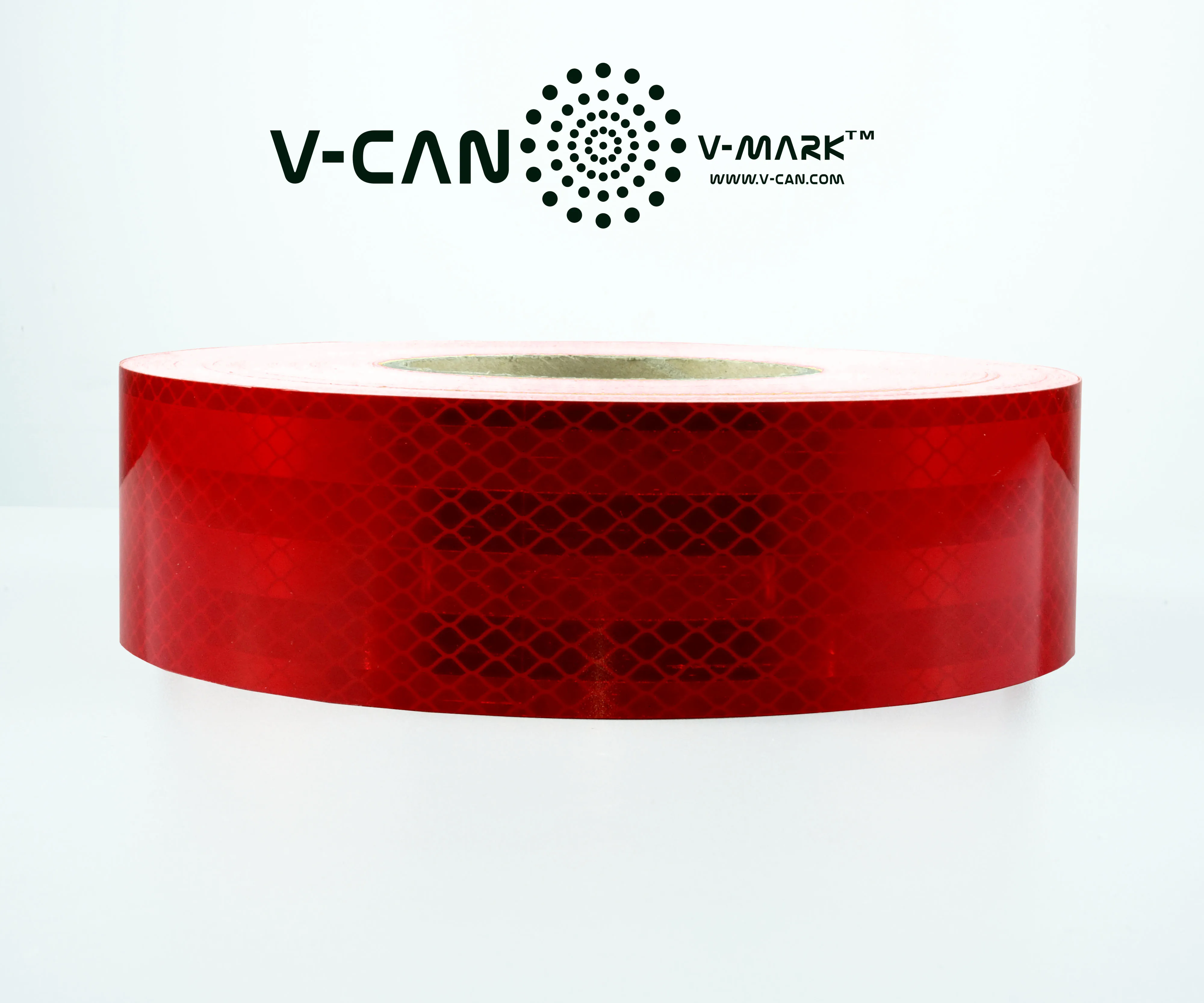 PMMA Material  Microprism Brown FMVSS 131 Conspicuity Warning Safety Vehicle Reflective Tape for Trucks