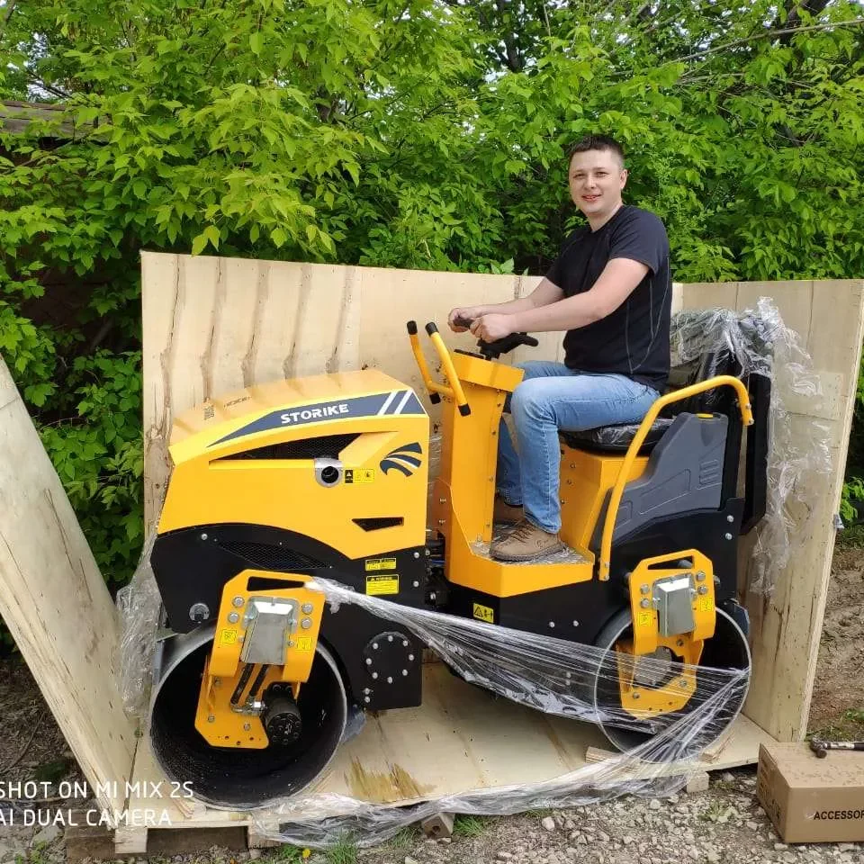 Бесплатная доставка дизельный дорожный каток ограниченный срок двойной барабан 1 тонна новый маленький цена уплотнитель