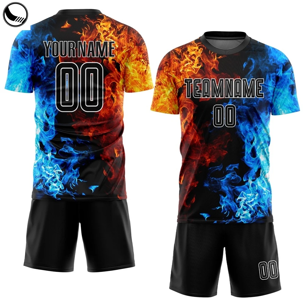 BETHERIVAL Fit Dry White Sublimation Fabric Spark Cheap Team Shirt Set Letter and Number Print Soccer Jersey Machine factory