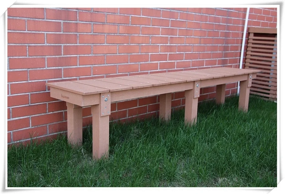 Открытый высококачественный WPC материал древесно-пластиковый композит (дерево + ПВХ) парковые и садовые скамейки