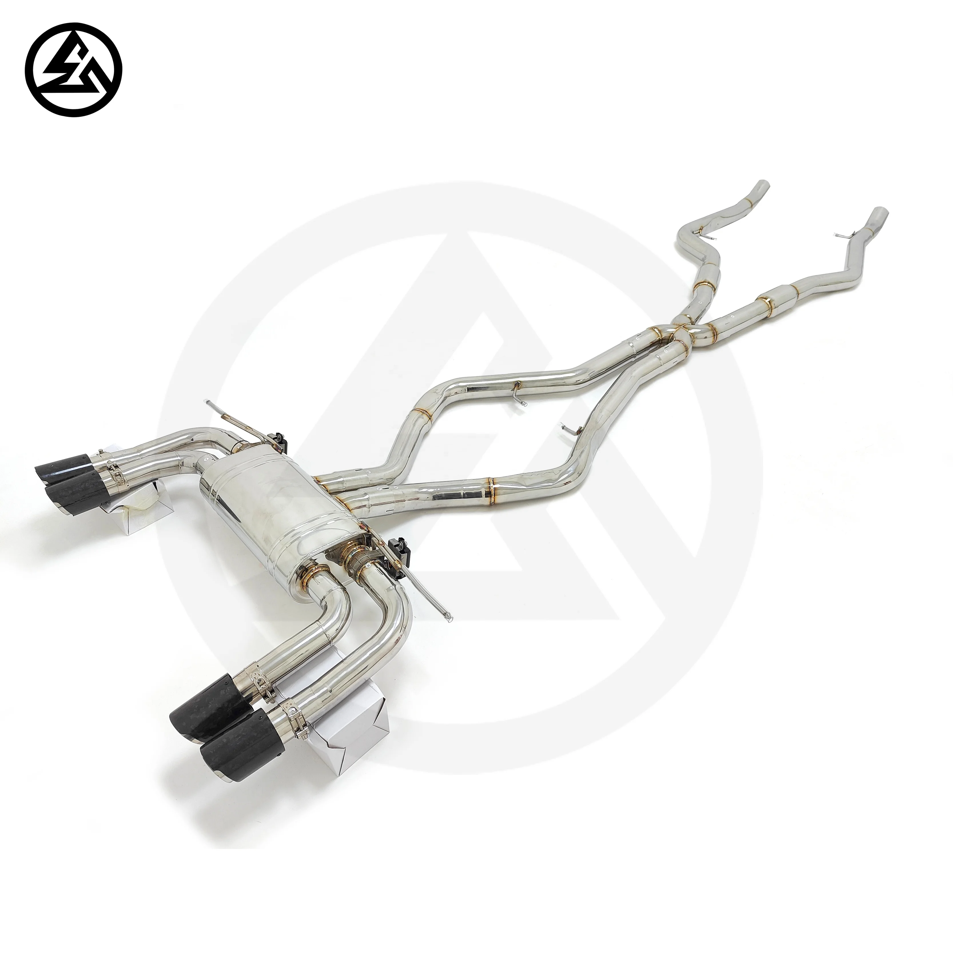 CSZ Sport Exhaust 3'' for BMW X5M F85/X6M F86 4.4TT Ss304 Muffler Valved Catback Valvetronic Exhaust