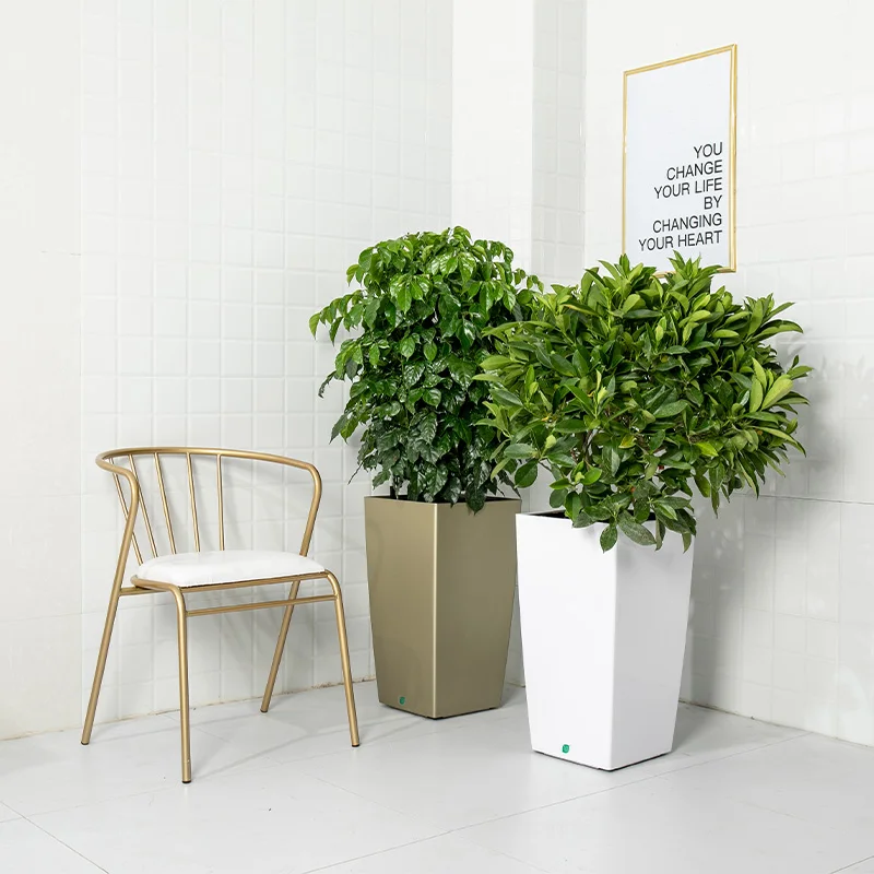 Large Self-Watering Plant Pot with Glazed Finish Plastic Indoor/Outdoor  Home Garden Decoration Polypropylene with Paint Surface