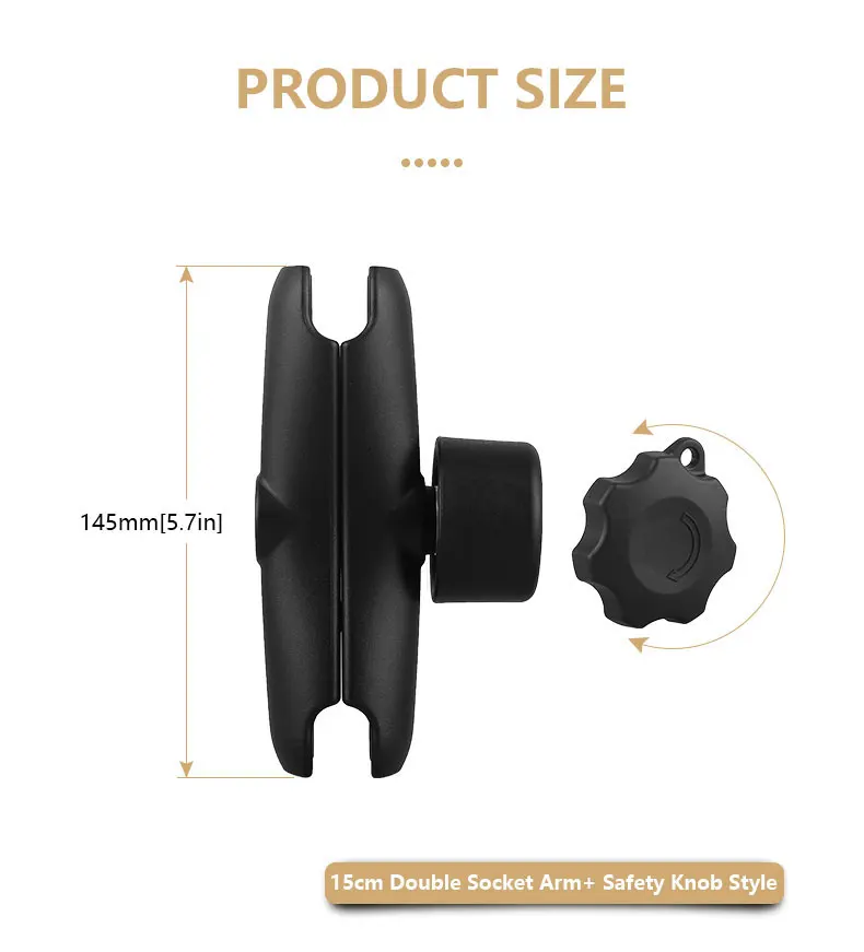 1 5 дюймов/38 мм/C размеры шаровой Автомобильный держатель для планшета вашего iPad с пластиной 75*75 Vesa загрузки 2 кг макс.