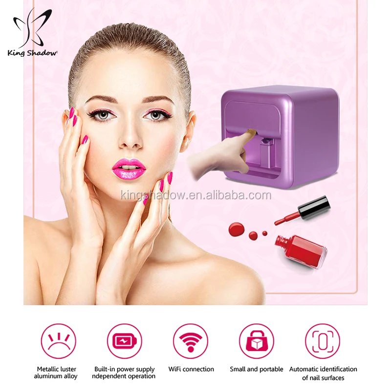 Nail Salon Equipment New 3d Nail Art Printing Machine Digital Mobile Nail Printer