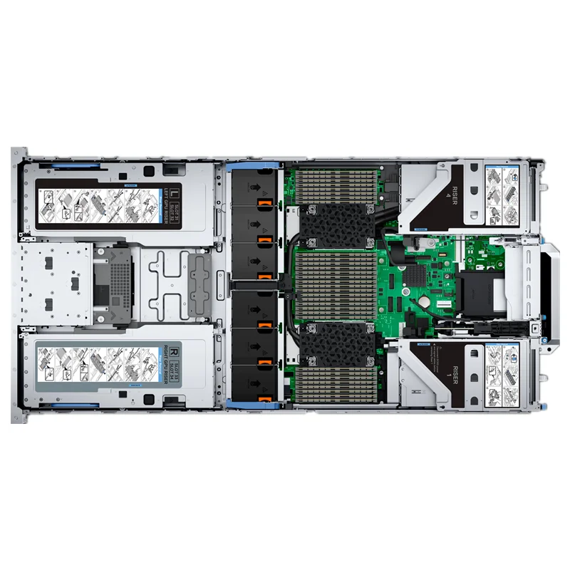 Low Price and Used Dell PowerEdge R760XA Rack Servers 2U Rack Server Support Two Two 4th/5th Gen Processor