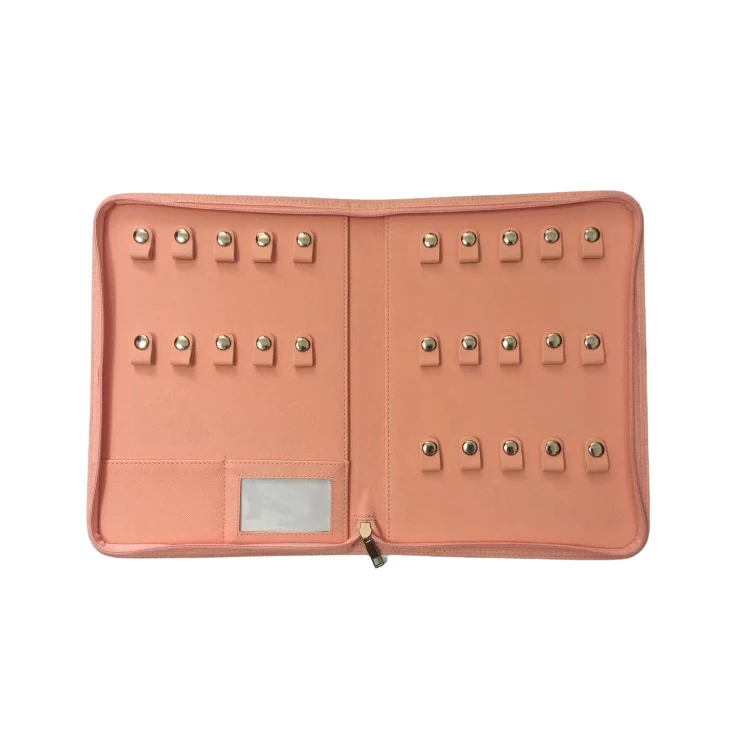A4 Keys Organizer Case Pu Leather Portable Manager Landlord Zipper Key Holder For Real Estate Seller_voghion.com