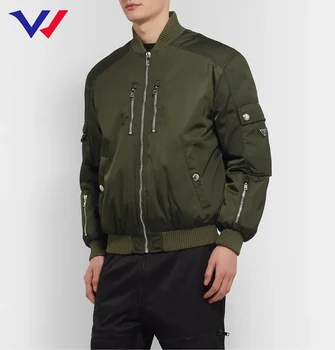 2021 fashion polyester winterproof satin bomber jacket men oversizedc ustom varsity jacket baseball