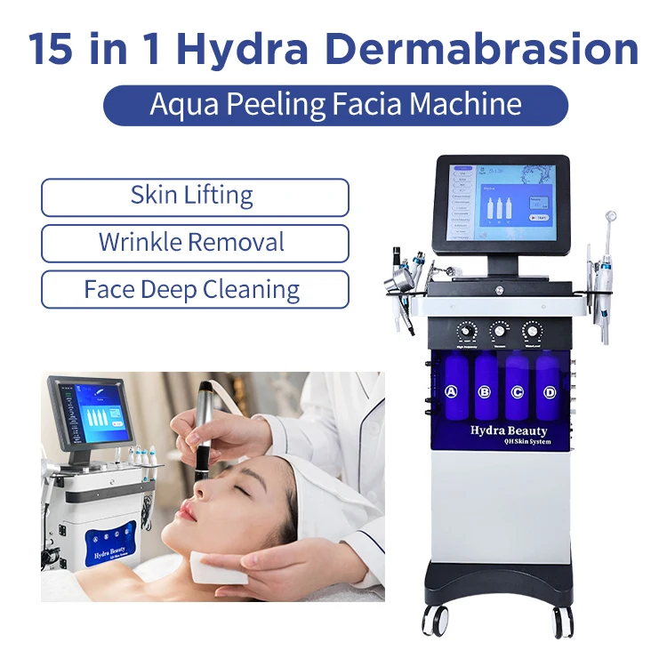 Jet Peel Facial Machine Dermabrasion Firming Remove Wrinkle Shrink Pores Removing Blackheads Hydra Oxygen Facial Machine