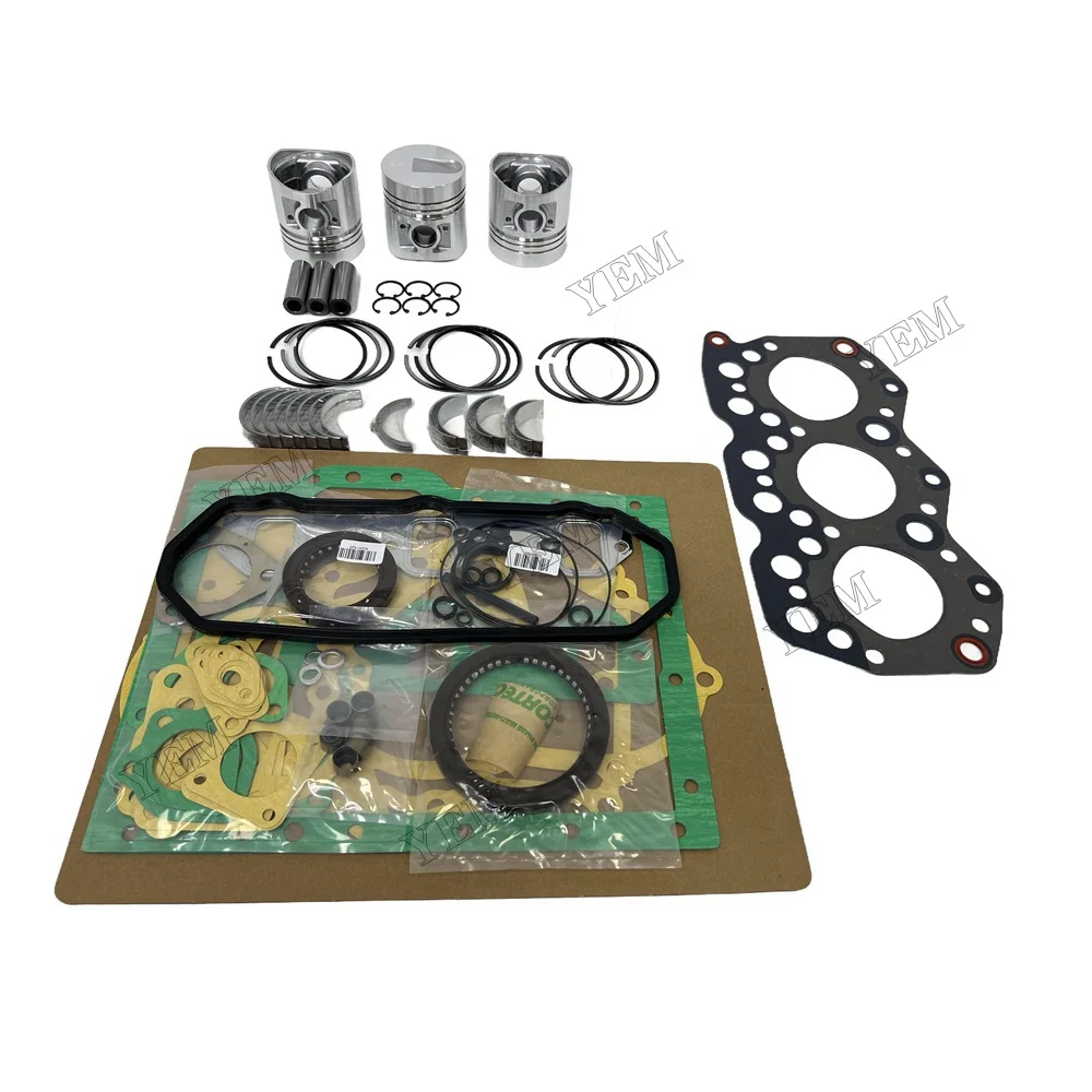 For Mitsubishi S3E S3E2 S3E9T S3E9-T S3E9 Overhaul Rebuild Kit + Valve + Guide