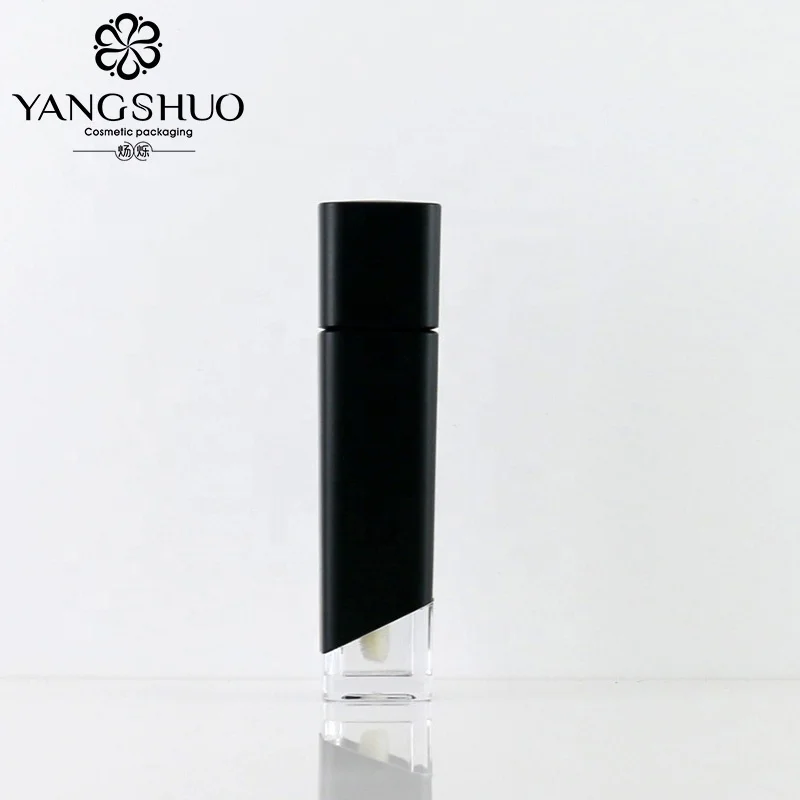 Customizable Unique square Lip Gloss Tube Empty Lip Gloss Container 5ml Cosmetic Packaging Plastic Tubes  Wholesale