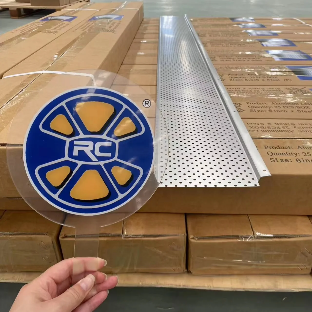 5 Inch Perforated Gutter Guard for Leaf Filter Gutter Roof Protection