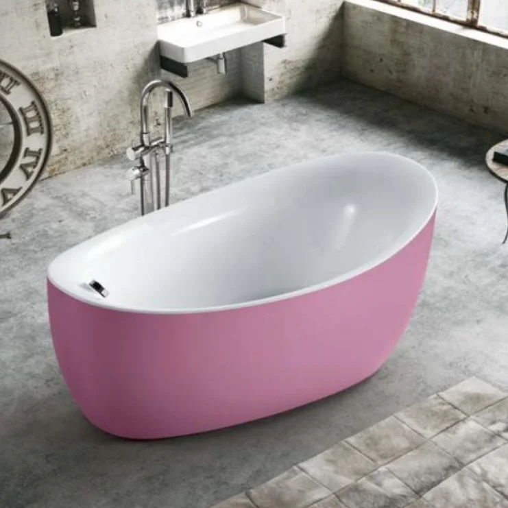Hot Sell Europe Artificial Solid Surface Stone Bath Tub Bathroom Freestanding Bathtub for Hotel Project