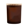 Matte brown wtih wooden lid