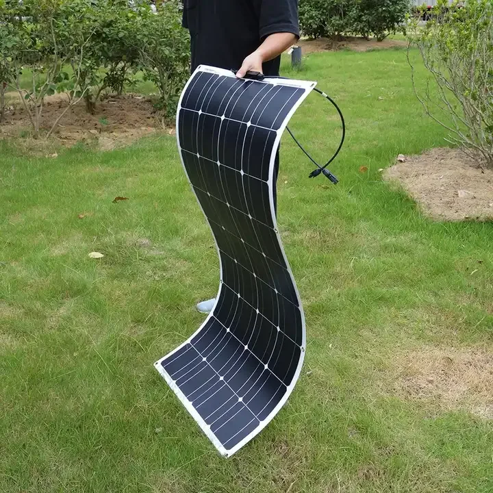 Dokio High Efficiency Customized Size ETFE Sunpower Flexible Solar Panel 12V 18V 50W 75W 100w 150W Flexible Solar Module