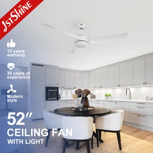 1stshine Led Ceiling Fan 3 ABS Blades Reversible DC Motor Summer Winter Mode Comfortable Wind Fancy Ceiling Fan