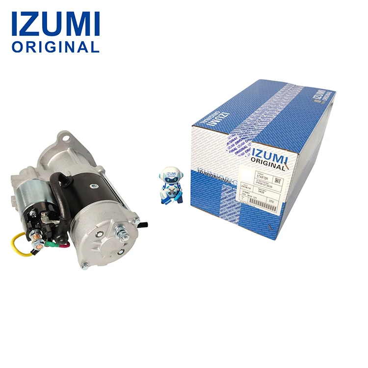 IZUMI ORIGINAL startmotor 3406 3408 3412 0r2191 8c3592 10461052 1114049 1993985 för Caterpillar-byggnadsmaskiner och reservdelar