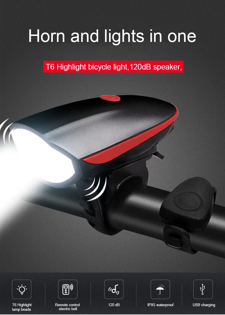 Outdoor Usb Led Bike Shakeproof Front 