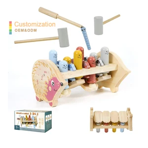 New Creative Wooden Whack-a-Mole Toy Classic Games for Preschool & Pretend Play for Children