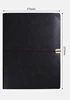 A5 black strap book