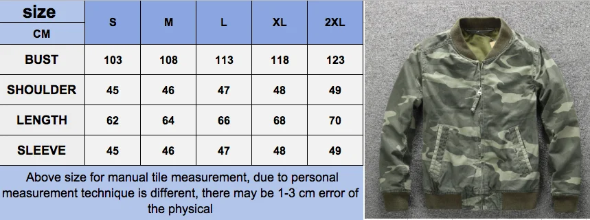 Men's Bomber Jacket Cotton Casual Camouflage Men's Casual Jacket_voghion.com