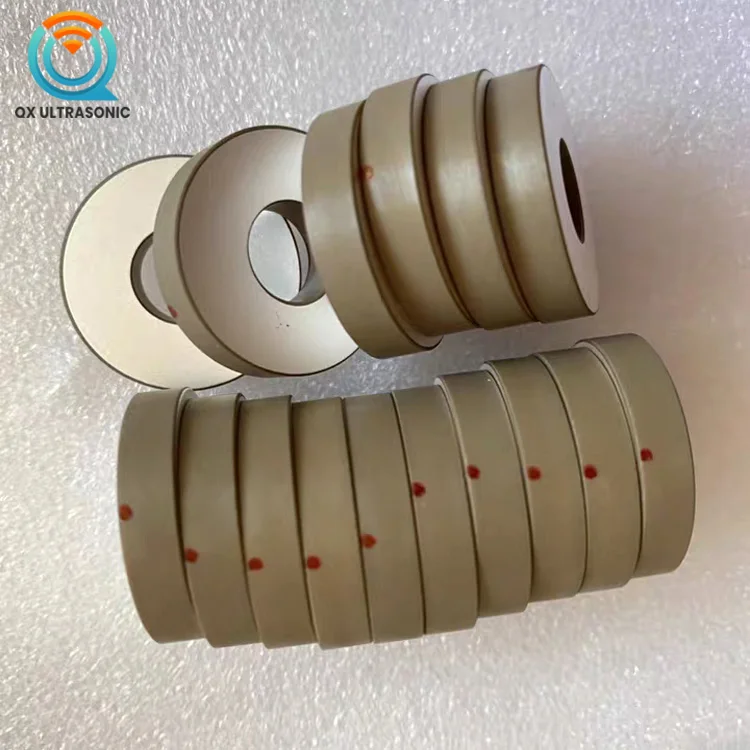 Customized Various Size Ultrasonic Piezo Ceramic Element PZT Ceramic Ring Piezoelectric Crystal Pzt4 Ring