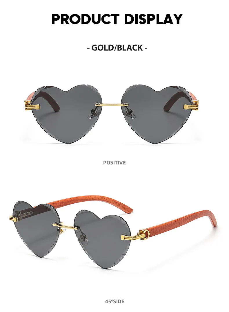 Luxury Heart Sunglasses UV400