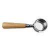 DeLonghi double-ear stainless steel beechwood handle