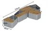 Flower box and bench set 230*190
