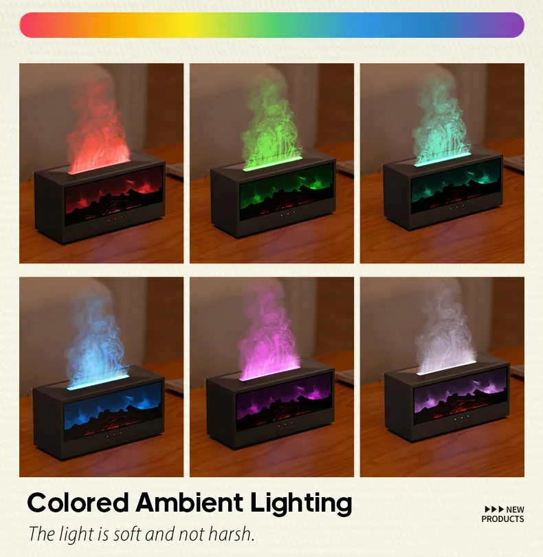 3D simulated fireplace aroma diffuser