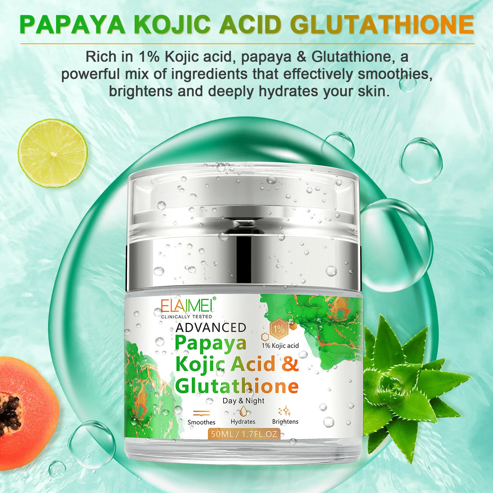 kojic acid and glutathione cream Facial Cream Papaya Kojic Acid