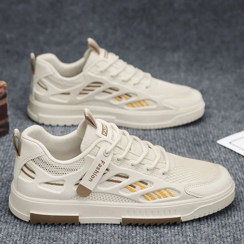 Men's Shoes Summer Breathable New Mesh Sports Board Shoes Men's Summer Soft Bottom Mesh Shoes