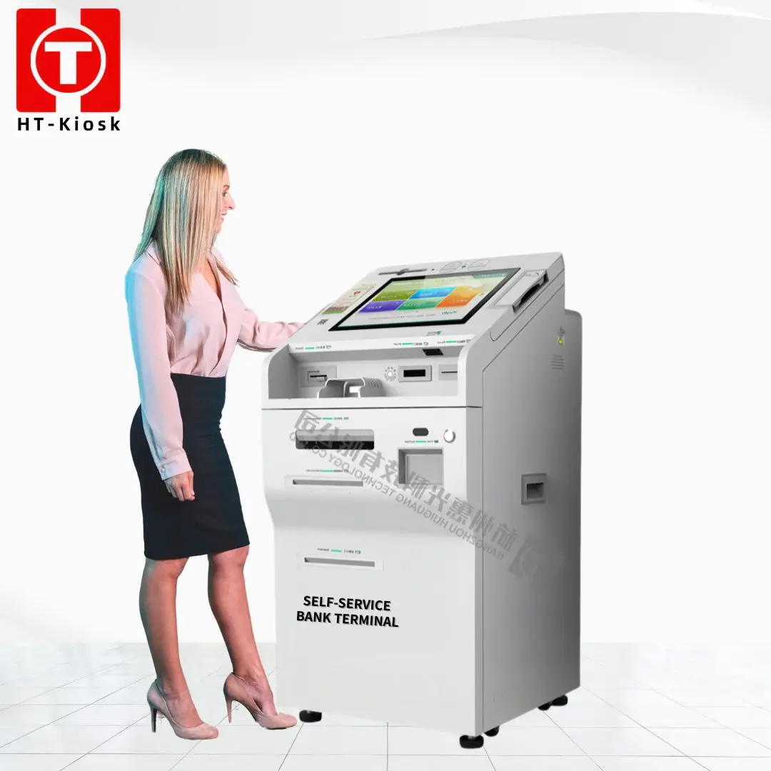 Bank Smart Multi-Function ATM Kiosk Touch Screen Indoor Payment Machine for Card Cash Deposit Withdraw and Transfer Money