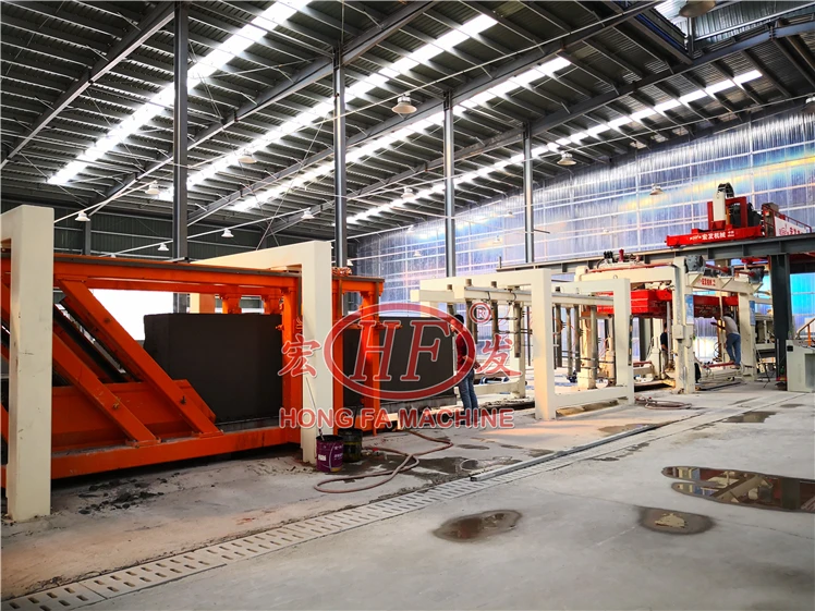 Hongfa AAC Bricks Making Machinery ALC Wall Panel Production Line Equipment to Make Aac Block Aerated Concrete