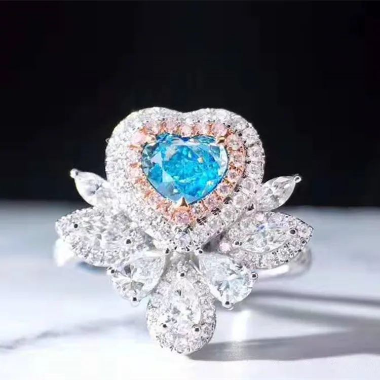 blue diamond luxury jewelry