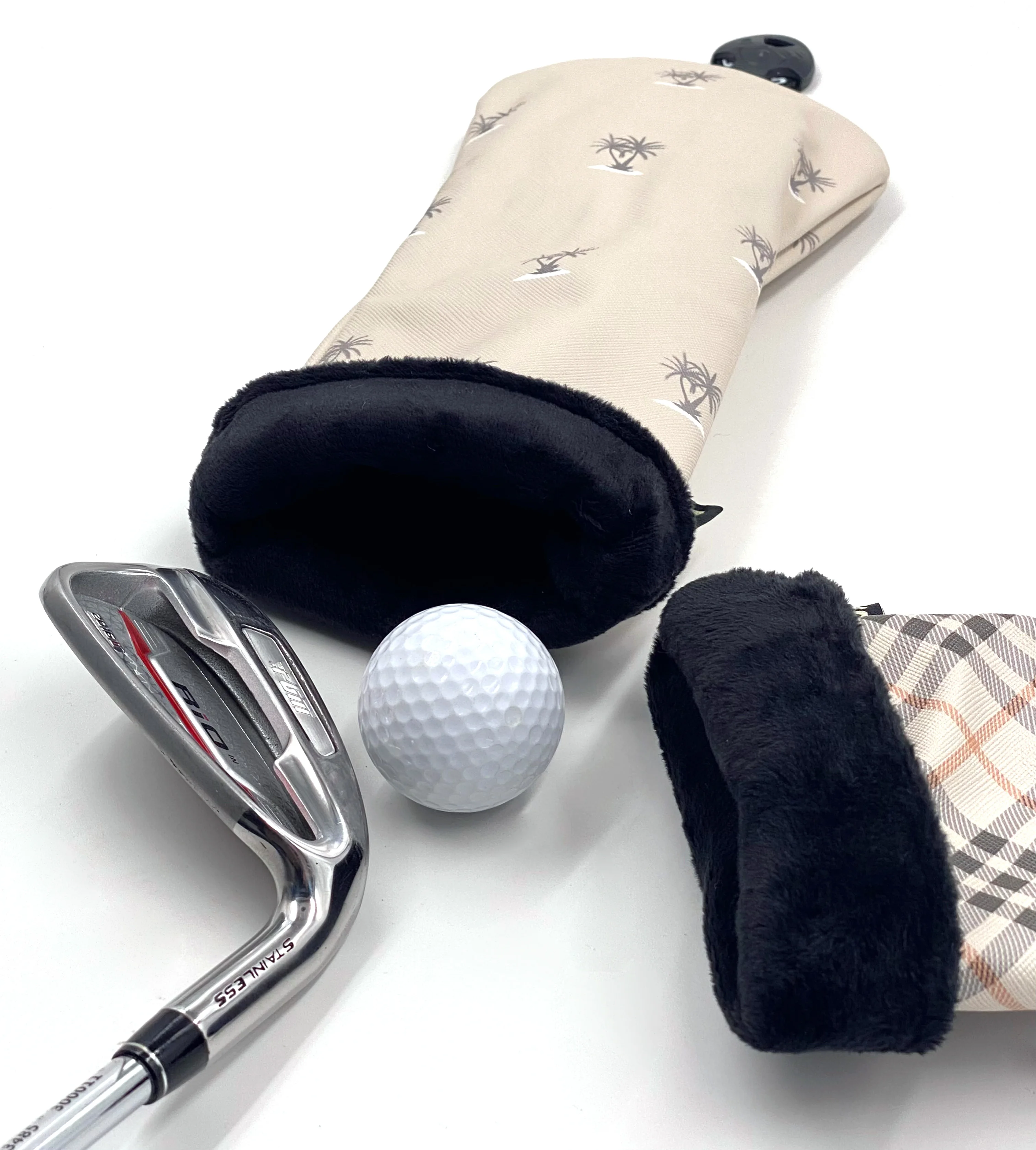Custom Portable Outdoor Pu Leather Golf Club Covers Iron Head Covers