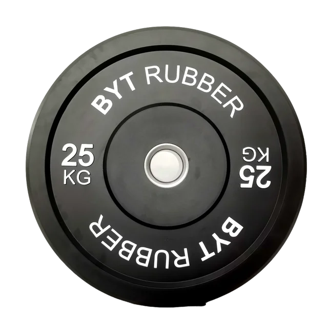 BYT OEM High Quality Gym 10KG Fitness barbell bumper plates competition Rubber bumper plate